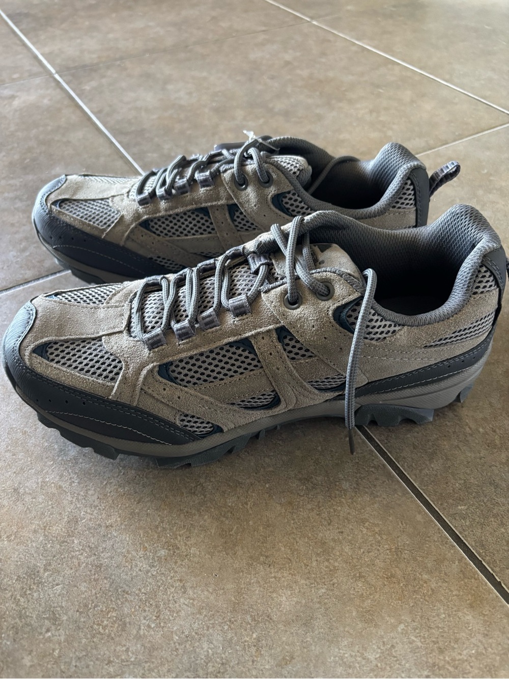 Ozark Trail Men's Gray Mesh Trail Sneakers